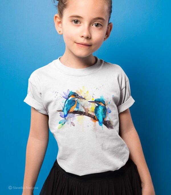 Common kingfisher art T-shirt