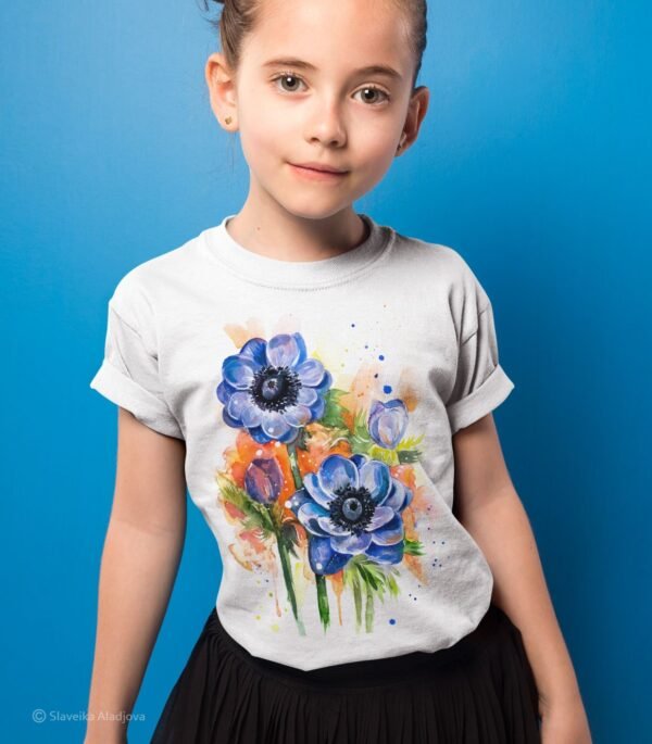 Anemone Flower art T-shirt