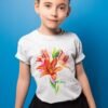 Lilium flower art T-shirt