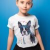 Boston Terrier art T-shirt