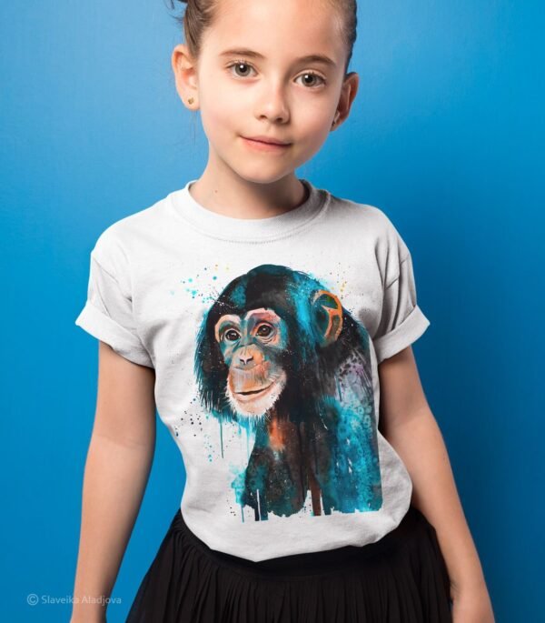 T-shirts-Kanelov-6 Baby Chimp Chimpanzee art T-shirt