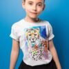 Cheetah art T-shirt