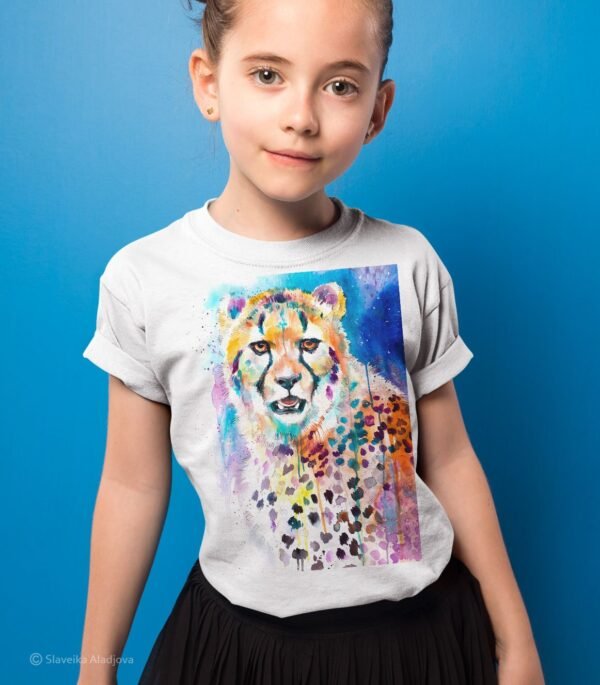 Cheetah art T-shirt
