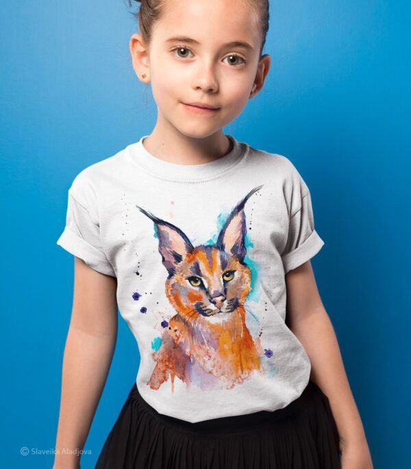 Caracal art T-shirt