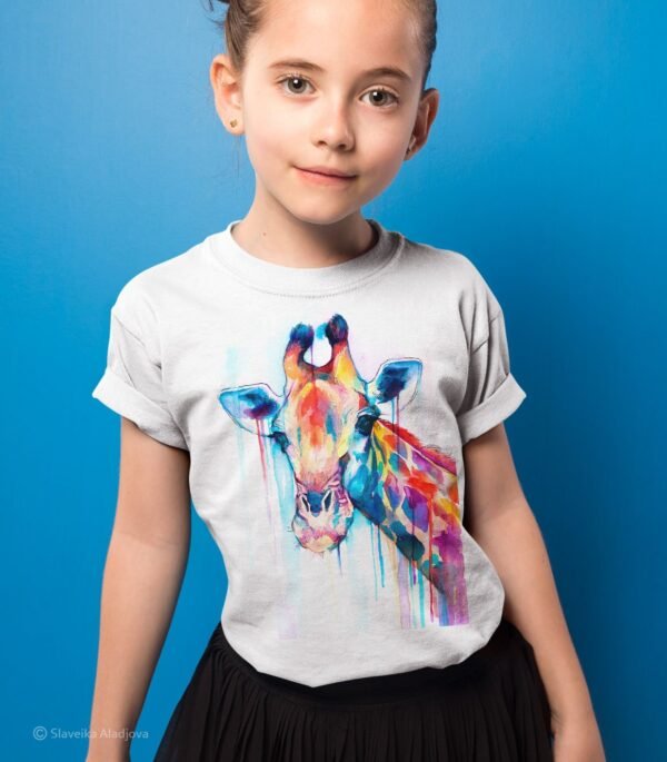 Giraffe art T-shirt