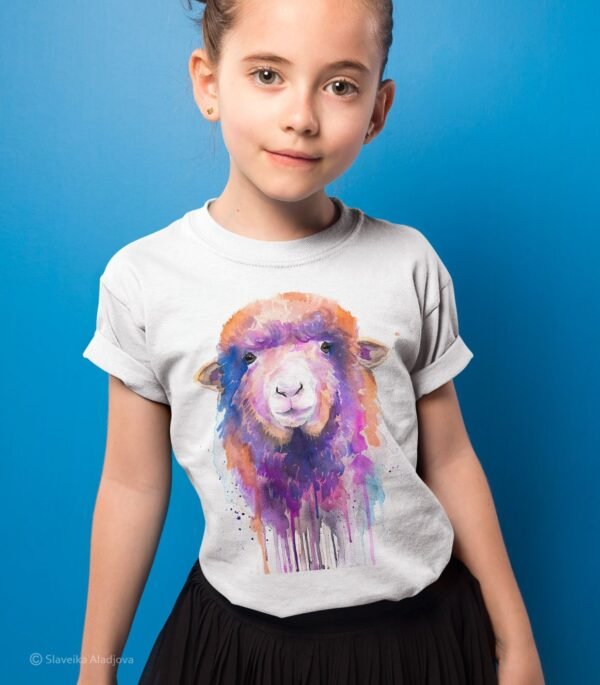 Colorful Sheep art T-shirt