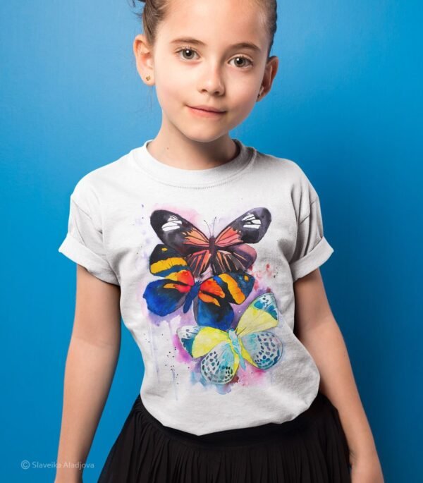 Colorful Butterfly art T-shirt