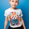 Red Panda art T-shirt