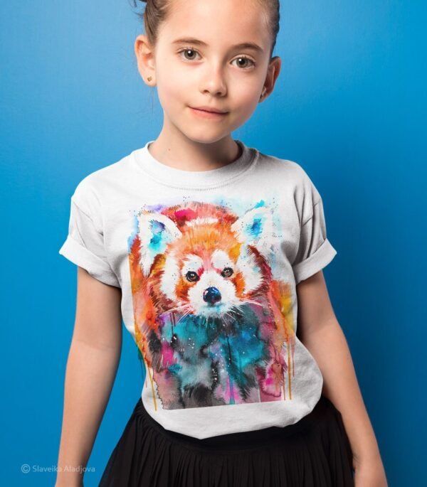 Red Panda art T-shirt