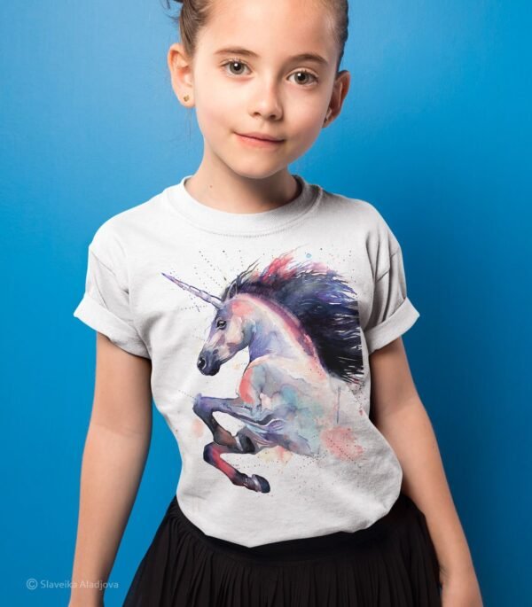 Pink Unicorn art T-shirt