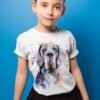 Blue Great Dane art T-shirt
