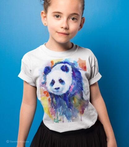 Panda bear art T-shirt