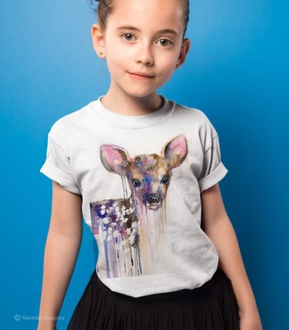 Baby deer art T-shirt