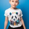 Colorful panda art T-shirt