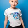 Blue Sea turtle art T-shirt