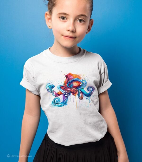Octopus art T-shirt