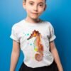 Seahorse art T-shirt