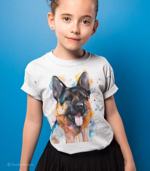 German Shepherd North art T-shirt