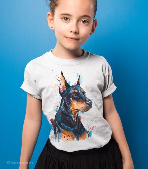 Doberman art T-shirt