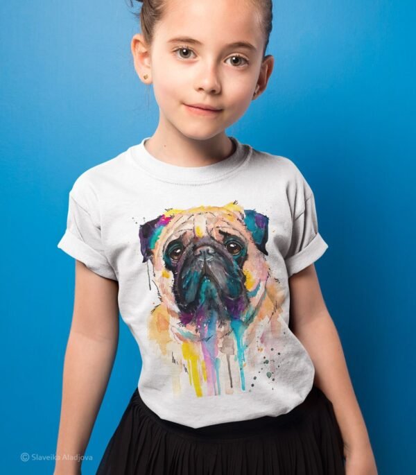 Pug art T-shirt