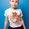 Pomeranian art T-shirt