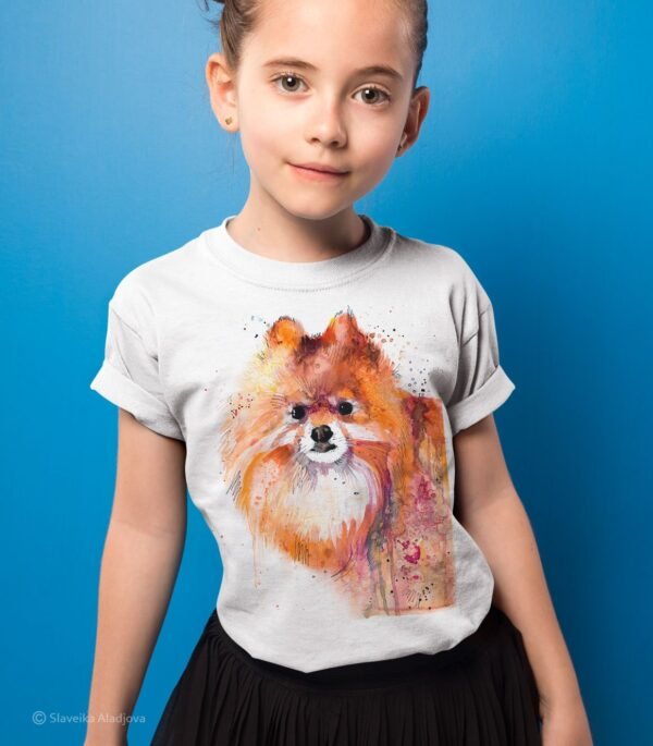Pomeranian art T-shirt