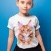 Maine Coon Cat Red Tabby art T-shirt