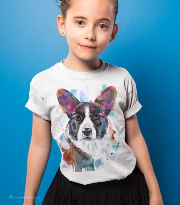 Cardigan Welsh Corgi art T-shirt