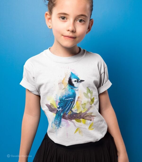 Blue Jay art T-shirt