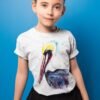 Brown pelican art T-shirt