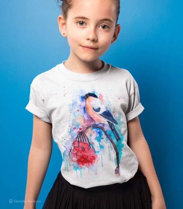 Bullfinch art T-shirt