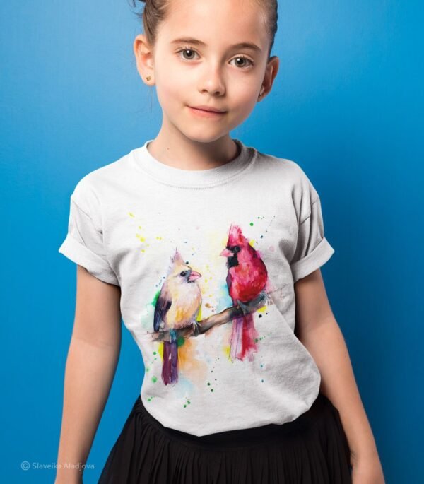 Cardinal Birds art T-shirt