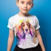 Basset art T-shirt