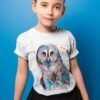 Great grey owl art T-shirt