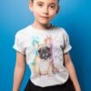 Fawn french bulldog art T-shirt