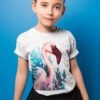 Lesser flamingo art T-shirt