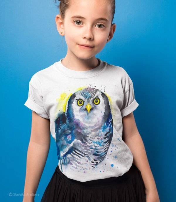 Northern hawk-owl art T-shirt