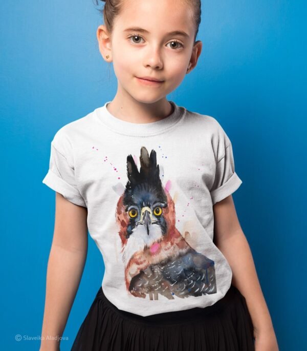 Ornate hawk-eagle art T-shirt