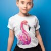 Pink Flamingo art T-shirt