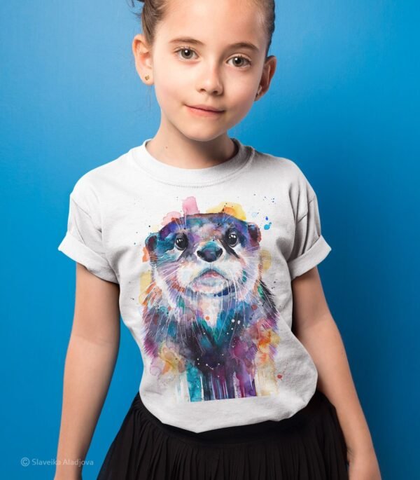 Otter art T-shirt