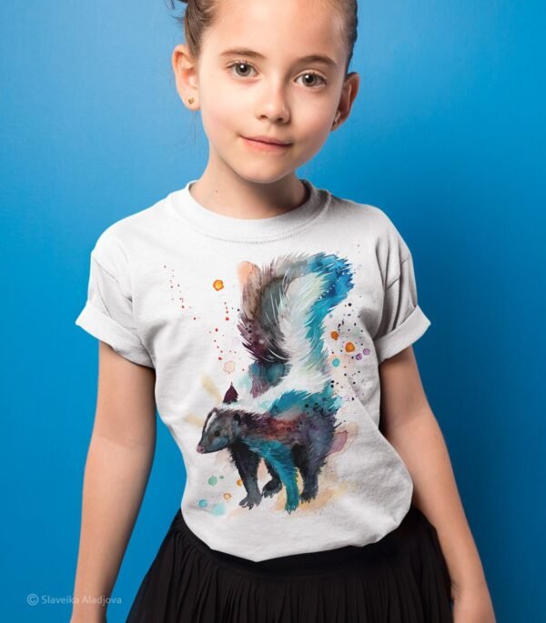Skunk art T-shirt