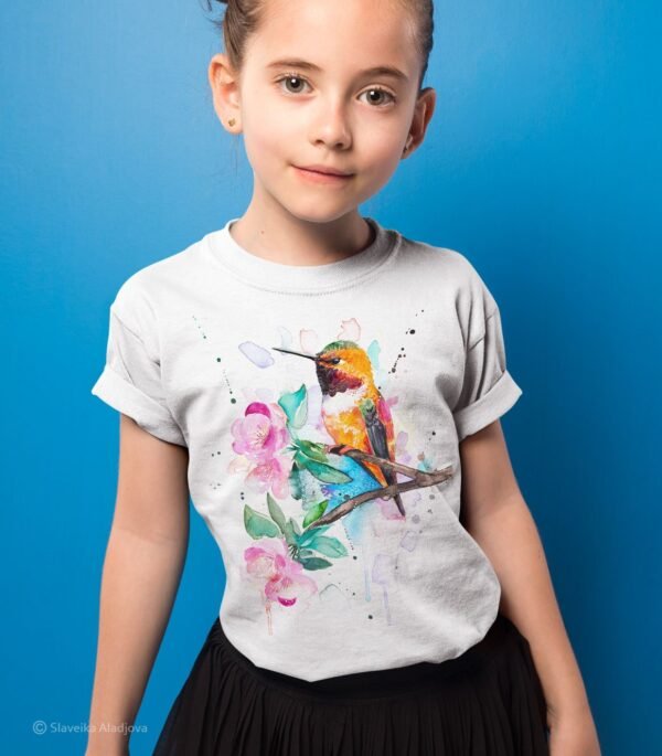 Rufous hummingbird art T-shirt