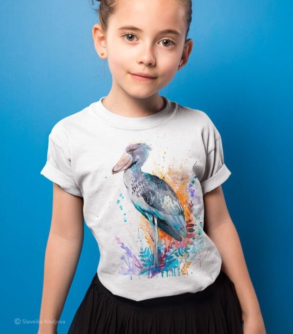 Shoebill art T-shirt