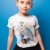 Snowy Owl art T-shirt