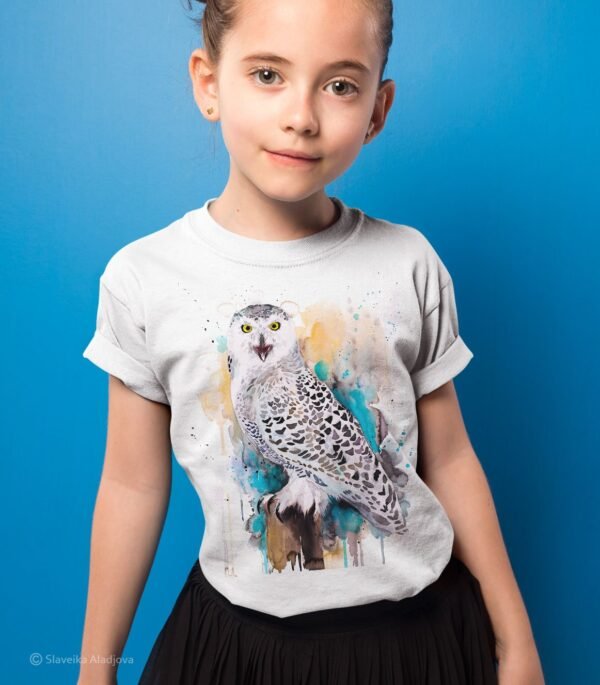 Snowy Owl art T-shirt
