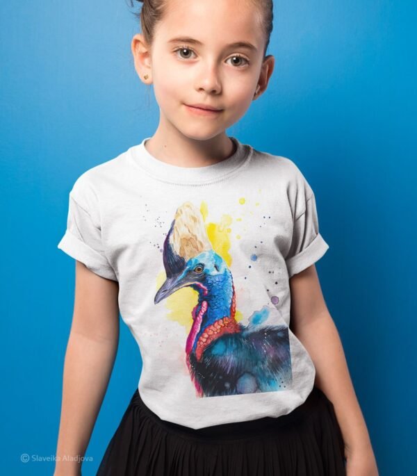 Cassowary bird art T-shirt