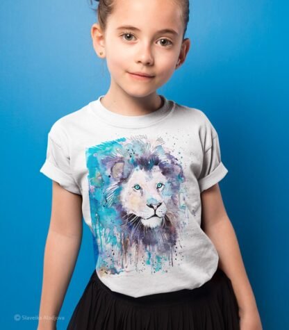 Blue Lion art T-shirt