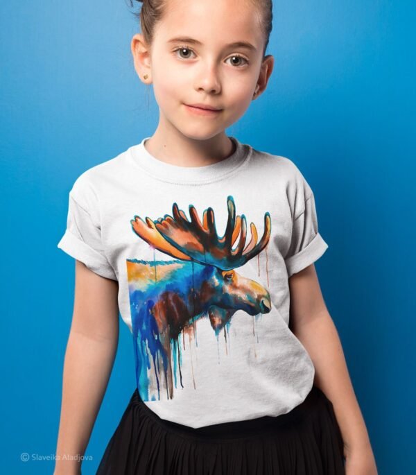 Moose art T-shirt