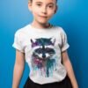 Raccoon art T-shirt