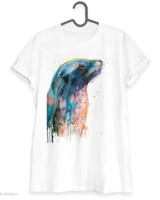 Sea lion art T-shirt